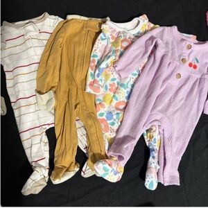 Cloud Island Multicolor Kids Footies Set